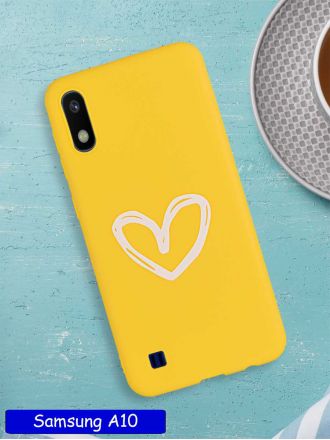 Чехол дизайнерский для Samsung Galaxy A10. Heart.