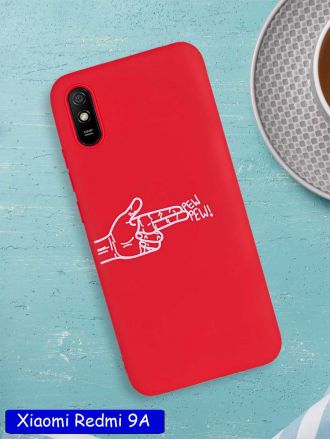 Чехол дизайнерский для Xiaomi Redmi 9A. Pew pew!.