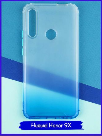 Чехол дизайнерский антишок для Huawei Honor 9X / Huawei P Smart Z / Huawei Y9s / Huawei Y9 Prime 2019. Синий.