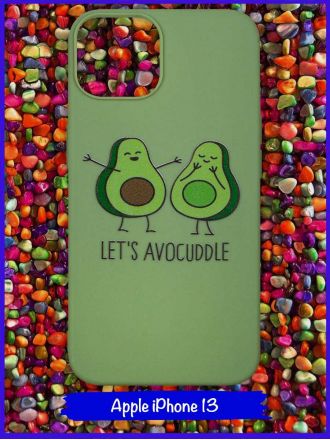 Чехол дизайнерский для Apple Iphone 13 6.1. Let's avocuddle.