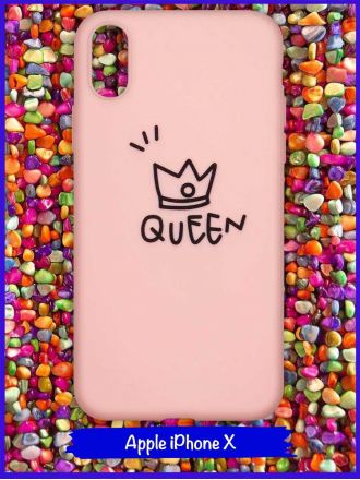 Чехол дизайнерский для Apple Iphone X / Apple Iphone XS. Queen.