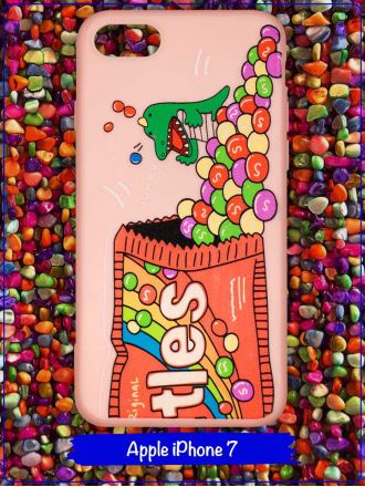 Чехол дизайнерский для Apple Iphone 7 / Apple Iphone 8. Skittles.