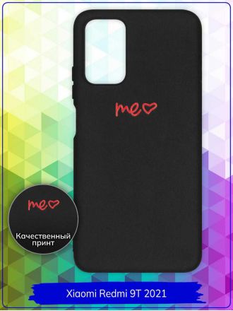 Чехол дизайнерский для Xiaomi Redmi 9T 2021 / Xiaomi Redmi Note 9 4G. Me. Черный.