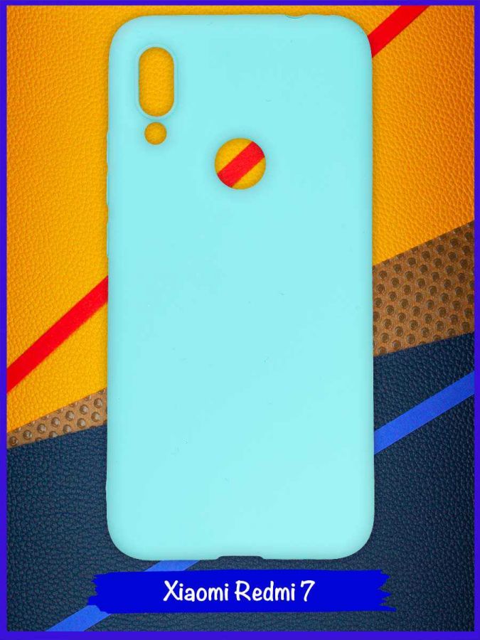 Чехол для Xiaomi Redmi 7 / Xiaomi Redmi Y3. Силиконовый. Бирюзовый.