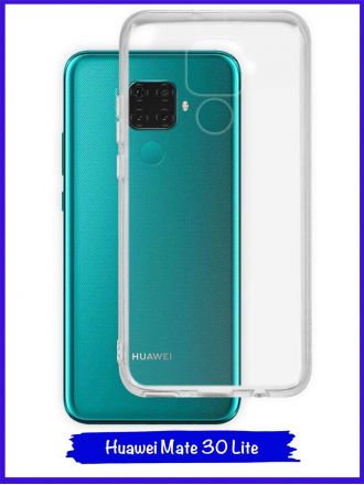 Чехол для Huawei Mate 30 Lite / Huawei Nova 5i. Силиконовый. Прозрачный.