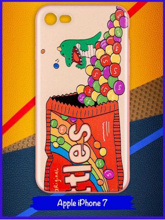 Чехол дизайнерский для Apple Iphone 7 / Apple Iphone 8. Skittles.