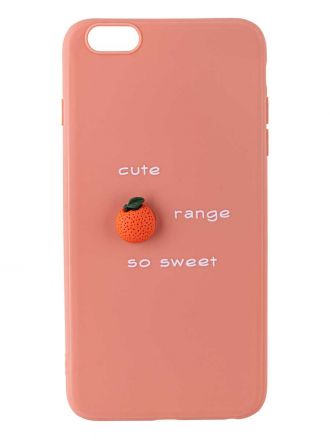 Чехол 3D для Apple Iphone 6 Plus. Апельсин. Cute orange so sweet.