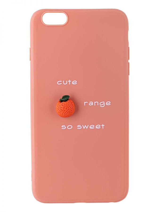 Чехол 3D для Apple Iphone 6 Plus. Апельсин. Cute orange so sweet.