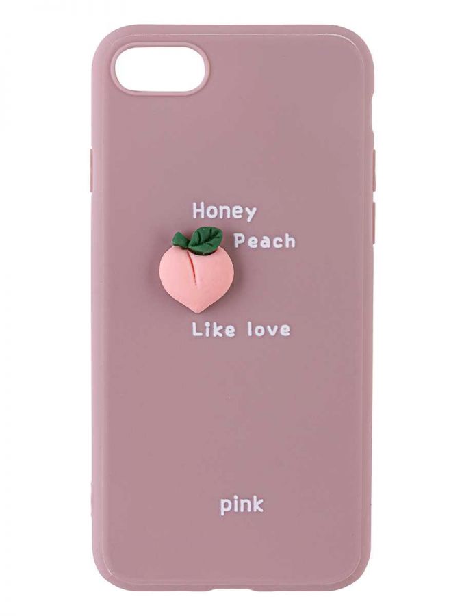 Чехол 3D для Apple Iphone 7 / Apple Iphone 8. Персик. Honey peach like love.