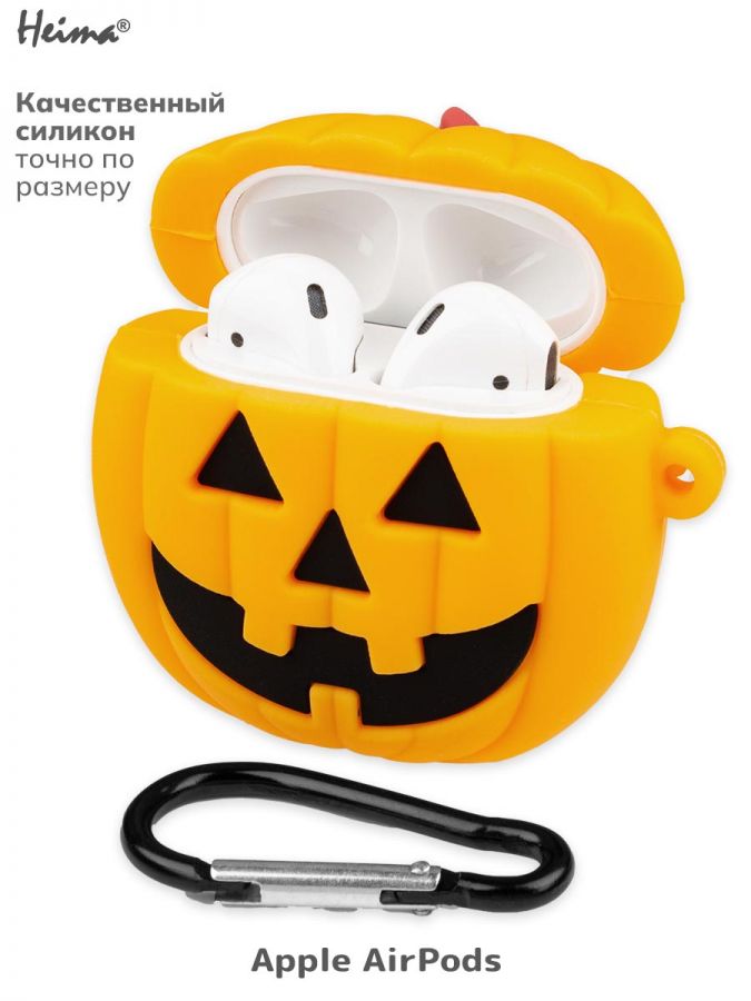 Чехол для AirPods. Halloween. Силикон.