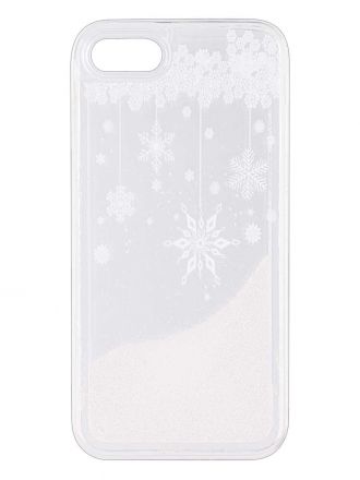 Чехол  дизайнерский для Apple Iphone 7 / Apple Iphone 8. Glitter. Снежинки тип4.