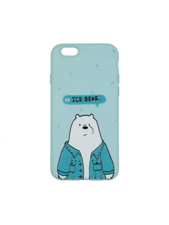 Чехол дизайнерский для Apple Iphone 6 / Apple Iphone 6S. Ice bear. Soft touch premium.