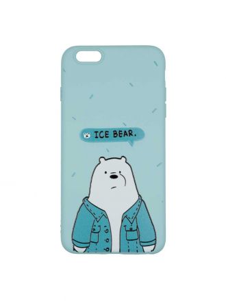 Чехол дизайнерский для Apple Iphone 6 Plus. Ice bear. Soft touch premium.