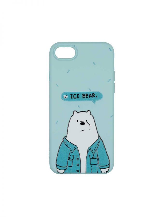 Чехол дизайнерский для Apple Iphone 7 / Apple Iphone 8. Ice bear. Soft touch premium.