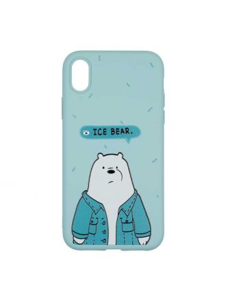 Чехол дизайнерский для Apple Iphone XR. Ice bear. Soft touch premium.