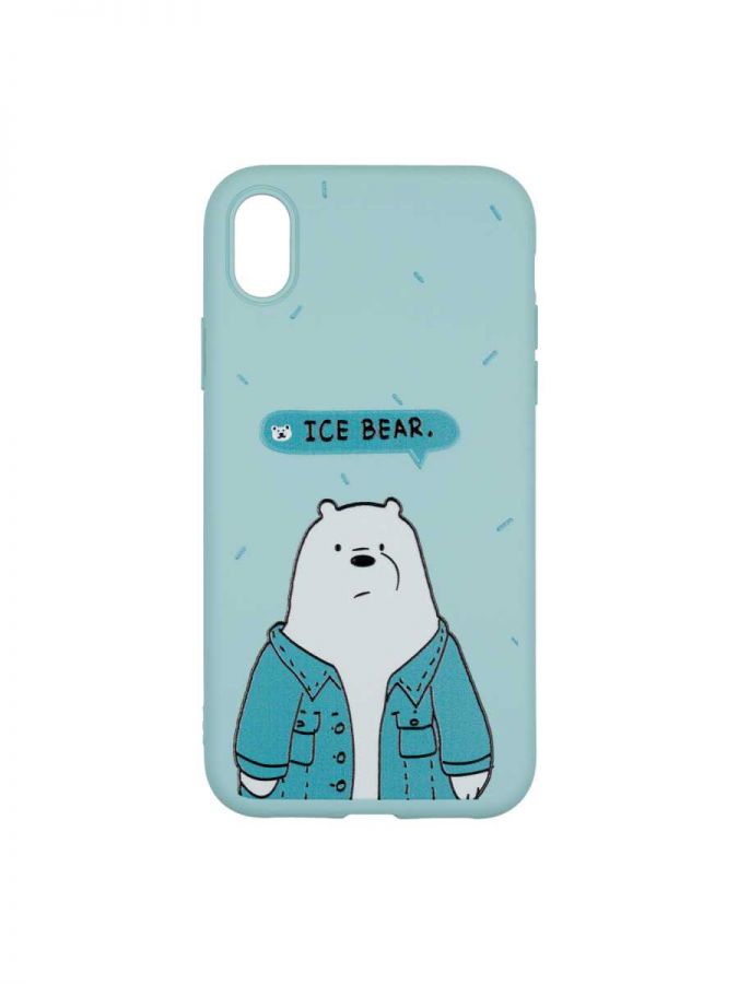 Чехол дизайнерский для Apple Iphone XR. Ice bear. Soft touch premium.