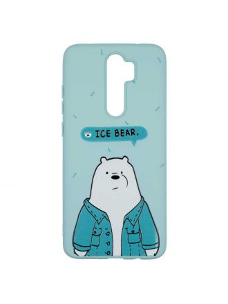 Чехол дизайнерский для Xiaomi Redmi Note 8 Pro. Ice bear. Soft touch premium.