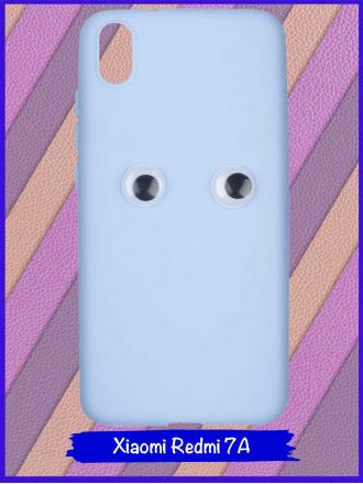 Чехол для Xiaomi Redmi 7A. Глаза. Сиреневый.