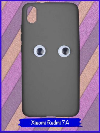 Чехол для Xiaomi Redmi 7A. Глаза. Черный.