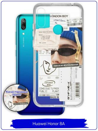 Чехол дизайнерский для Huawei Honor 8A / Huawei Y6s (2019) / Huawei Y6 Prime (2019). London boy.