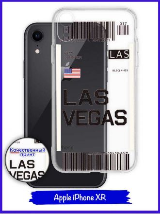 Чехол дизайнерский для Apple Iphone XR. Las Vegas.